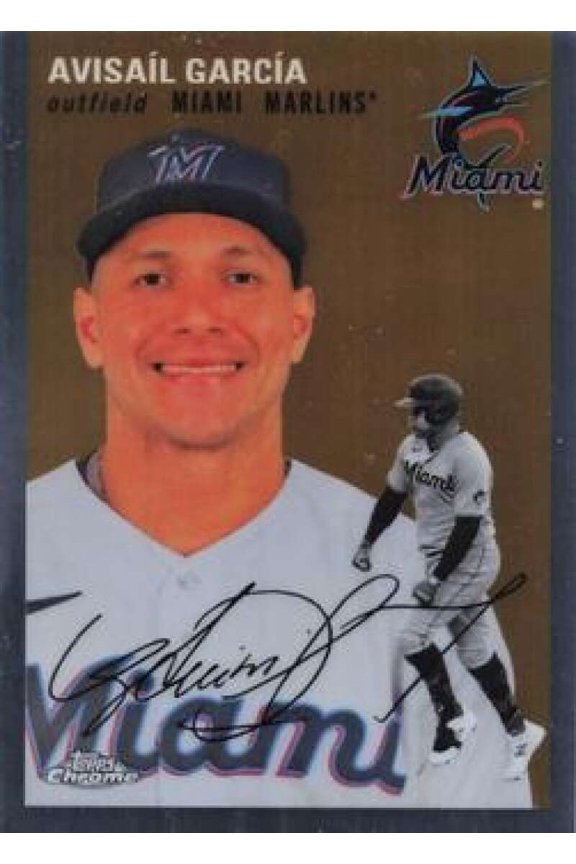 2023 TOPPS CHROME PLATINUM ANNIVERSARY #255 AVISAIL GARCIA MIAMI MARLINS