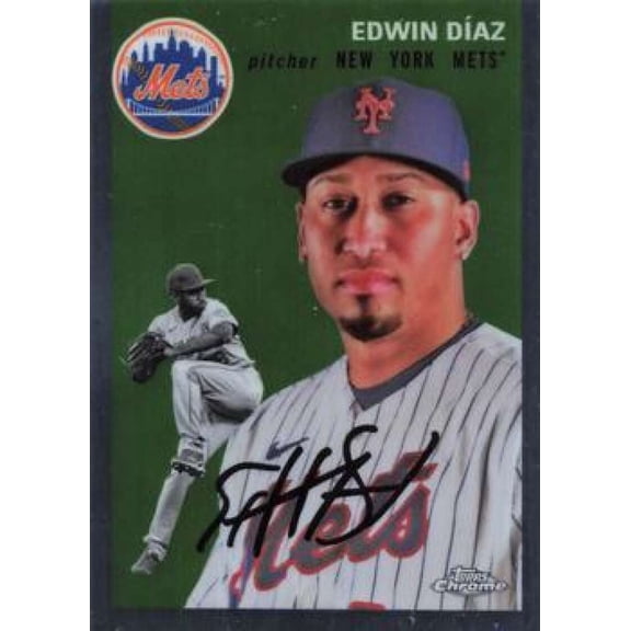 2023 TOPPS CHROME PLATINUM ANNIVERSARY #275 EDWIN DIAZ NEW YORK METS