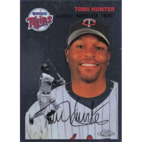 2023 TOPPS CHROME PLATINUM ANNIVERSARY #424 TORII HUNTER MINNESOTA TWINS