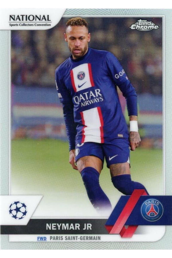 2023 TOPPS NATIONAL CONVENTION WRAPPER REDEMPTION TOPPS CHROME UEFA REFRACTOR #UEFA-16 NEYMAR JR PARIS SAINT-GERMAIN