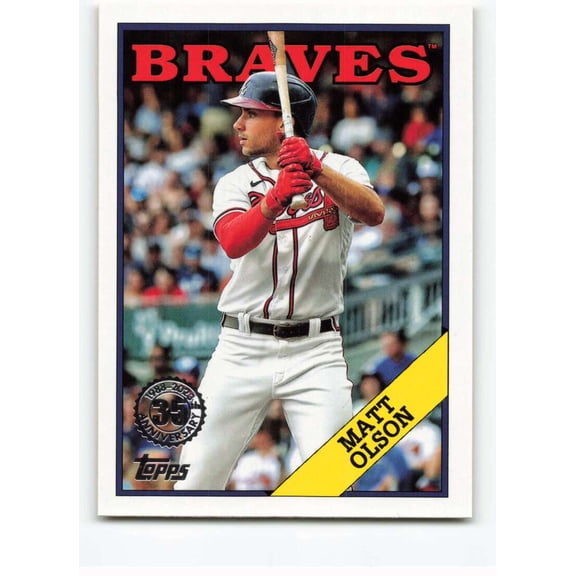 2023 TOPPS UPDATE 1988 BASEBALL #88US-7 MATT OLSON ATLANTA BRAVES