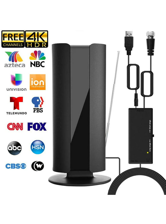 2023 TV Antenna 150 Miles Long Range with Built-in Amplifier,16.5ft Long Coax Cable Digital HDTV Antenna Support All Television, for Free Local Channels 4K HD 1080P VHF UHF