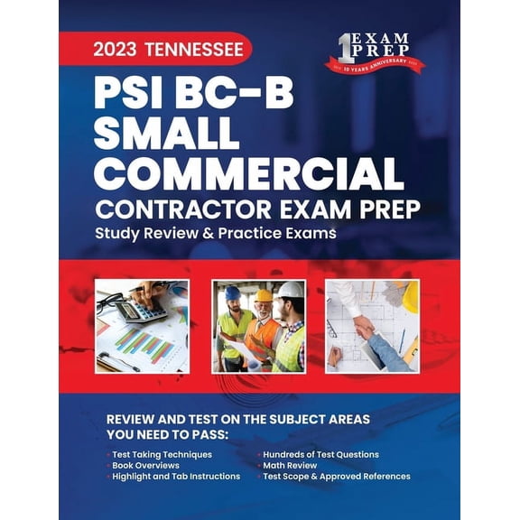 2023 Tennessee PSI BC - b - Small Commercial Contractor: 2023 Study Review & Practice Exams (Paperback)