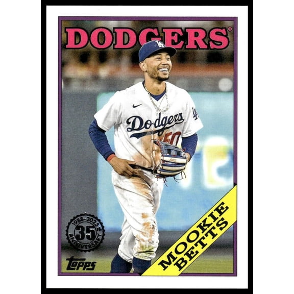 2023 Topps 1988 Topps Baseball Near Mint Mookie Betts #T88-88 Los Angeles Dodgers Baseball Card