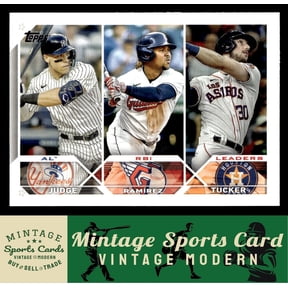 2023 Topps AL RBI Leaders Baseball Card Aaron Judge Jose Ramirez Kyle Tucker #241