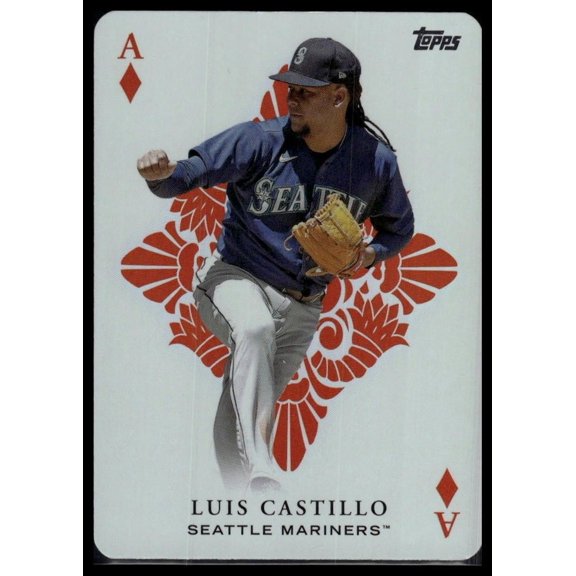 2023 Topps All Aces AA-23 Luis Castillo Seattle Mariners Baseball Card Near Mint or Better Seattle Mariners MLB BASEBALL Trading Card