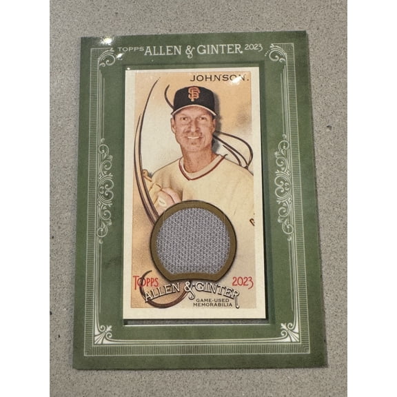 2023 Topps Allen & Ginter Randy Johnson San Francisco Giants Mini Framed Relics #MFR-RJ Baseball Card