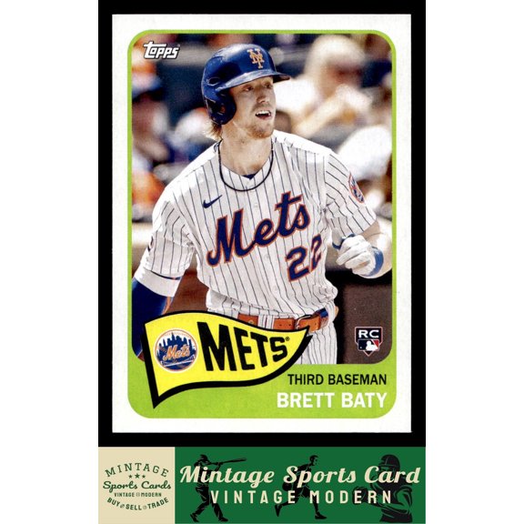 2023 Topps Archives Brett Baty #170 RC New York Mets MLB BASEBALL Trading Card