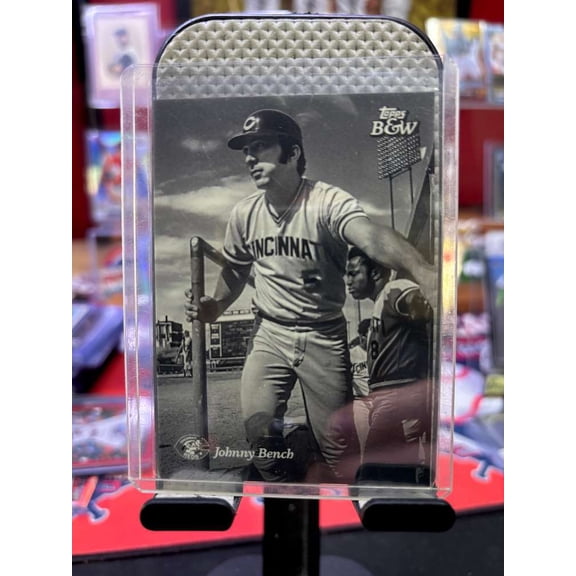 2023 Topps Black & White Johnny Bench #72 Cincinnati Reds Baseball Card Cincinnati Reds MLB Baseball Trading Card