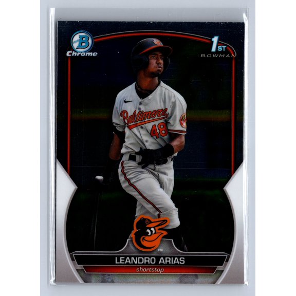 2023 Topps Bowman Chrome BCP-84 Leandro Arias Baltimore Orioles Baseball Card