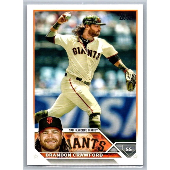 2023 Topps Near Mint Brandon Crawford San Francisco Giants #66 Baseball Card