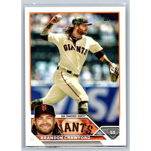 Near Mint 2023 Topps Brandon Crawford #66 San Francisco Giants Baseball Card