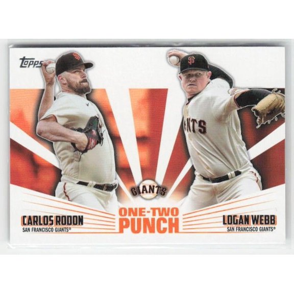 2023 Topps One-Two Punch Carlos Rodon Logan Webb #12P-11 San Francisco Giants Baseball Card