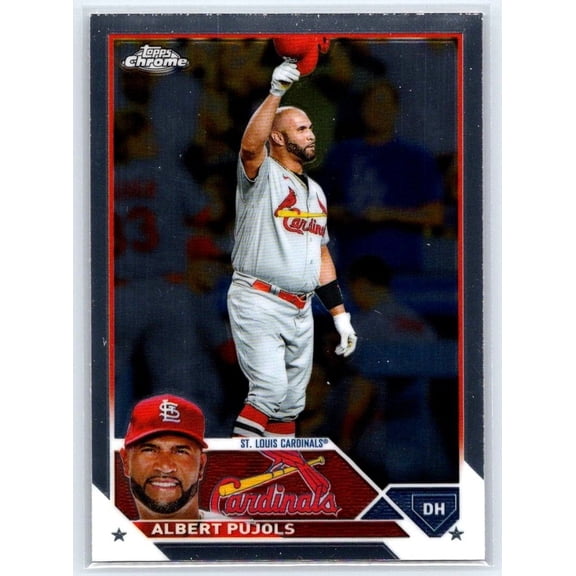 2023 Topps Chrome Albert Pujols #143 St. Louis Cardinals Baseball Card