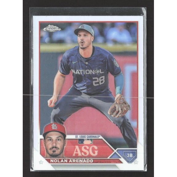 2023 Topps Chrome All-Star Game Creds Nolan Arenado St. Louis Cardinals #ASGC-29 6/18 Baseball Card