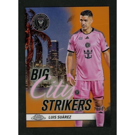 2023 Topps Chrome CS-19 Luis Suárez Big City Strikers Inter Miami CF