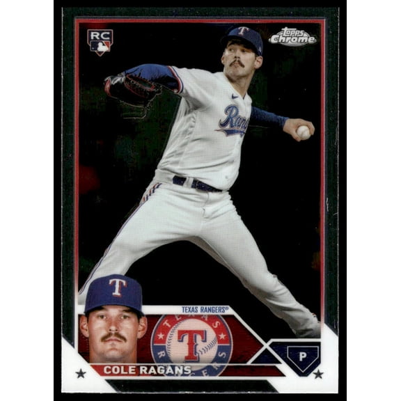 2023 Topps Chrome Cole Ragans RC Texas Rangers #USC195 Baseball Card