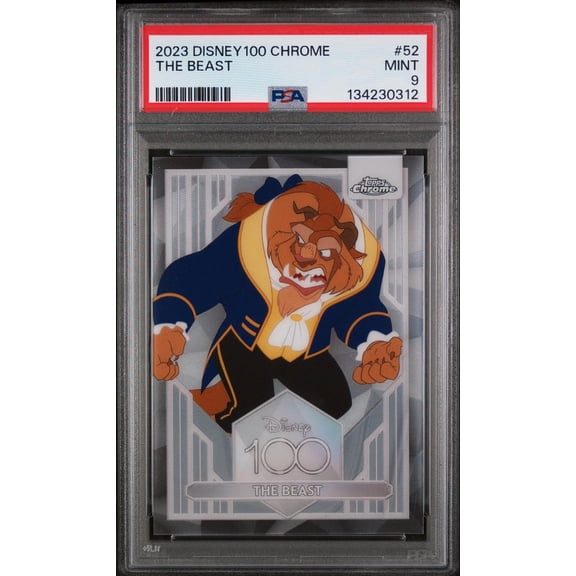 2023 Topps Chrome Disney100 the Beast #52 PSA 9