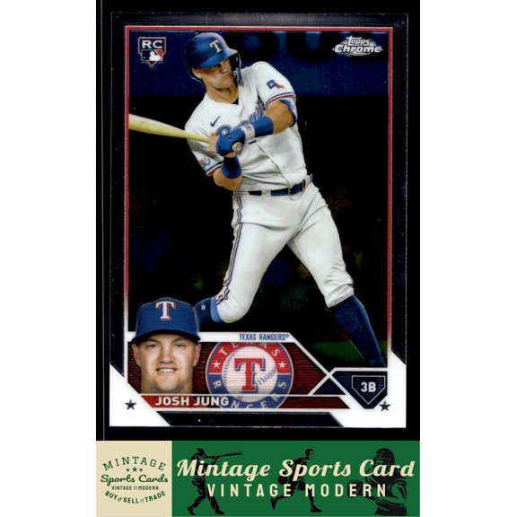 2023 Topps Chrome Josh Jung Texas Rangers RC #93 Baseball Card