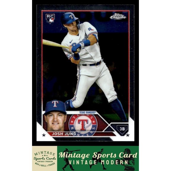 2023 Topps Chrome Josh Jung #93 RC Texas Rangers Baseball Card