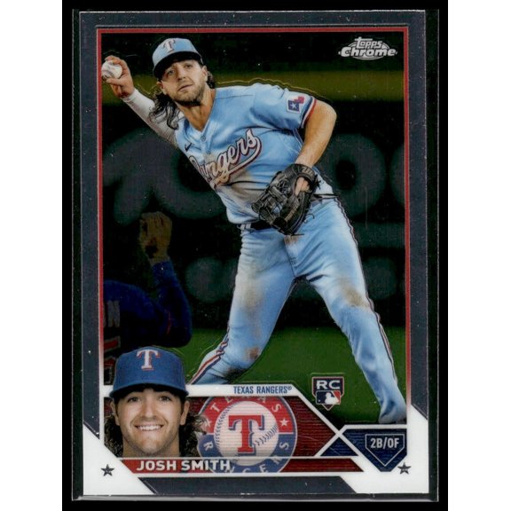 2023 Topps Chrome Josh Smith Texas Rangers RC #73 Baseball Trading Card