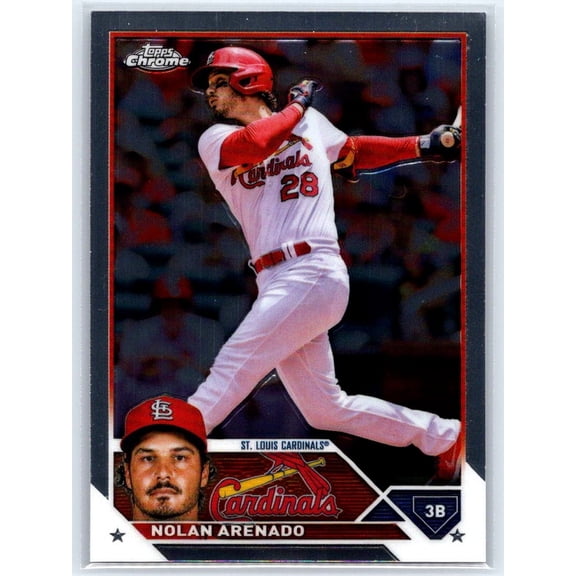 2023 Topps Chrome Nolan Arenado St. Louis Cardinals #115 Baseball Card