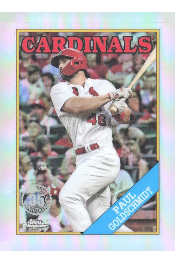 2023 Topps Chrome 1988 Topps Baseball 35th Anniversary Paul Goldschmidt 88BC-2 Cardinals Baseball Card