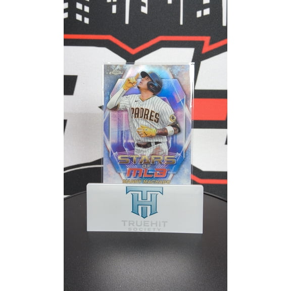 2023 Topps Chrome Stars of MLB SMLBC-55 Manny Machado San Diego Padres Baseball Card