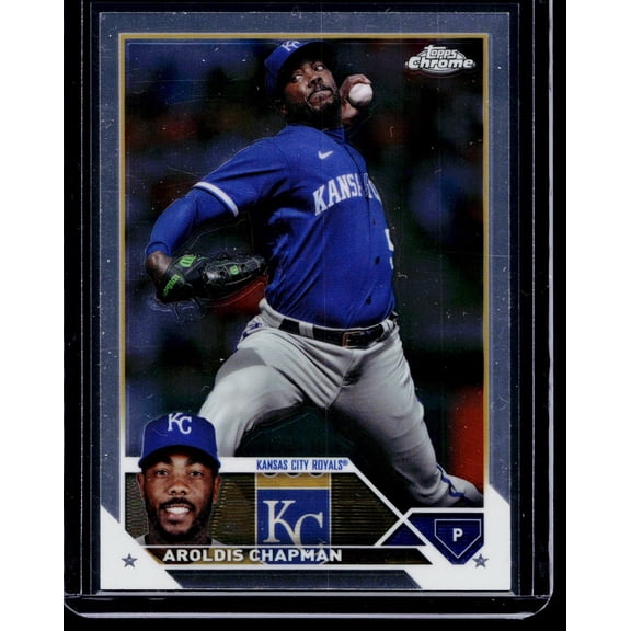 2023 Topps Chrome Update Aroldis Chapman USC176 Kansas City Royals Baseball Card