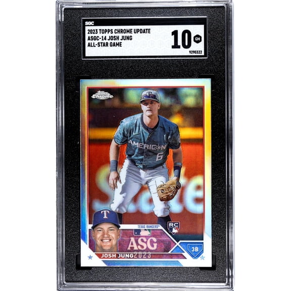 2023 Topps Chrome Update Josh Jung #ASCC-14 RC All-Star Game SGC 10