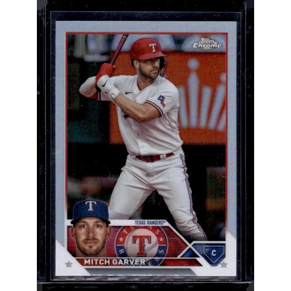 2023 Topps Chrome Update Refractor USC67 Mitch Garver Texas Rangers Baseball Card
