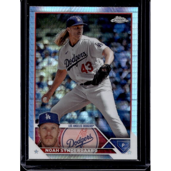 2023 Topps Chrome Update Prism Noah Syndergaard USC152 Los Angeles Dodgers Baseball Card