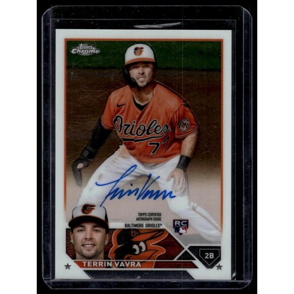 2023 Topps Chrome Update #RA-TV Terrin Vavra AU Autograph Baseball Card Near Mint or Better Baltimore Orioles MLB Autographed BASEBALL Trading Card