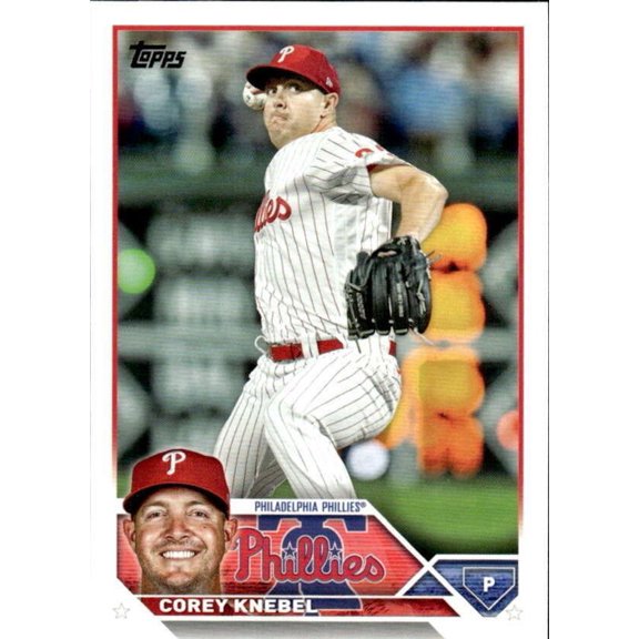 2023 Topps Corey Knebel #28 NM-MT Phillies Baseball Card Philadelphia Phillies MLB Baseball Trading Card
