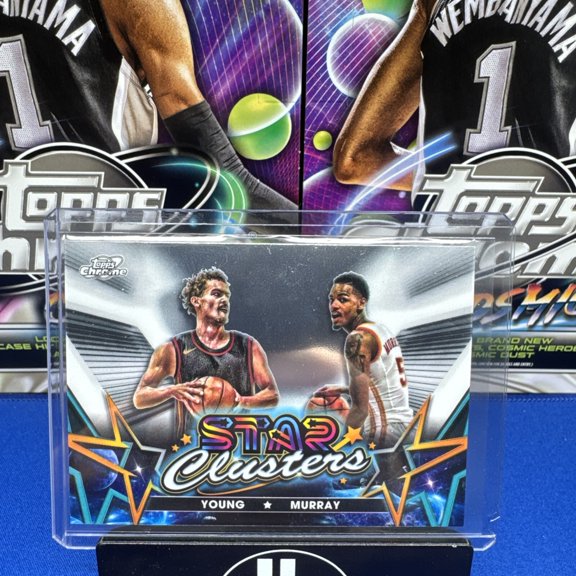 2023 Topps Cosmic Chrome Dejounte Murray Trae Young #Sc-1 Chrome Insert
