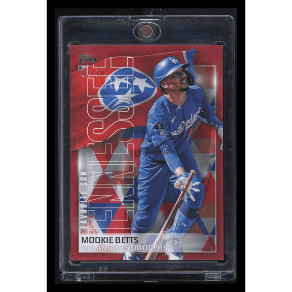 2023 Topps Favorite Sons Mookie Betts #FS-4 Red Short Print 02/10 Baseball Card