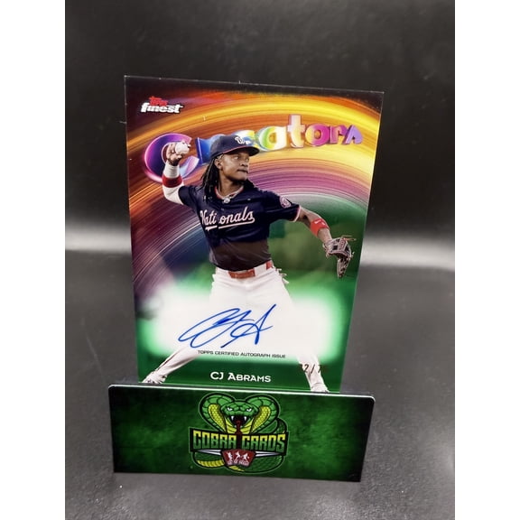2023 Topps Finest Creators Autograph CJ Abrams Green /75 2/75