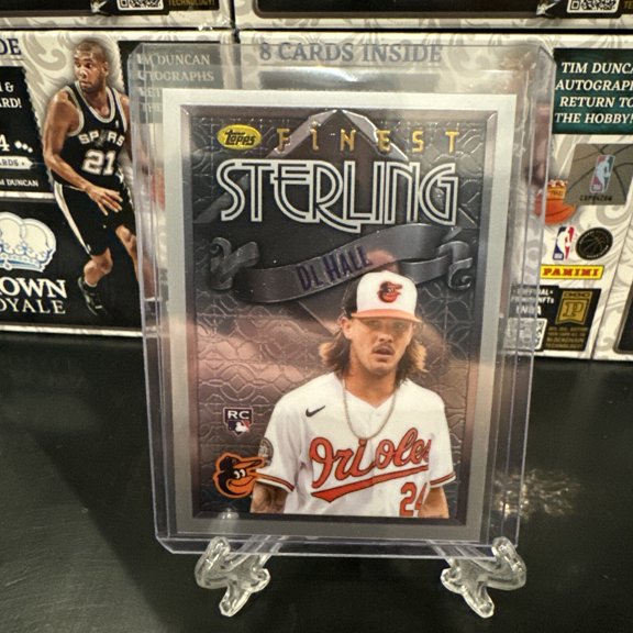 2023 Topps Finest Flashbacks DL Hall #135 Silver Sterling Limited Edition Short Print Collectors Edition Parallel/Variet