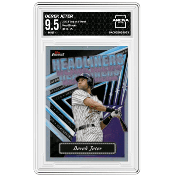 2023 Topps Finest Headliners Derek Jeter #FH-15 Arena Club 9.5