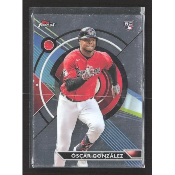 2023 Topps Finest scar Gonzlez #38 RC Baseball Card Cleveland Guardians