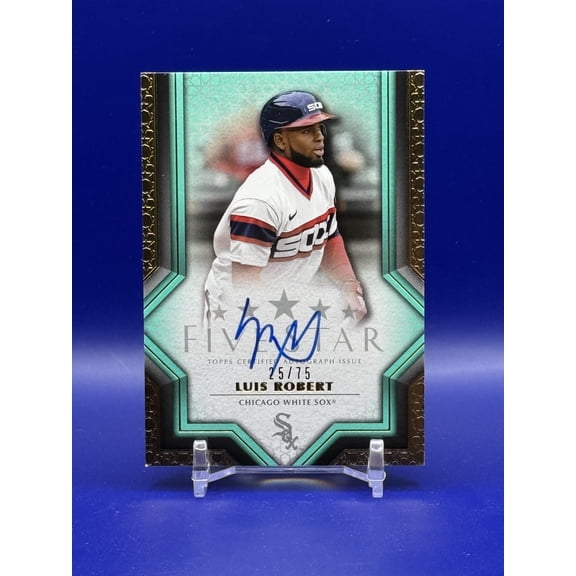 2023 Topps Five Star Luis Robert FSA-LRO RC Auto #25/75 Chicago White Sox Baseball Card