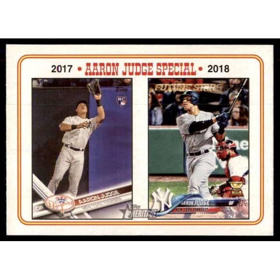 2023 Topps Heritage #2 Aaron Judge Tribute New York Yankees  MLB Baseball Trading Card