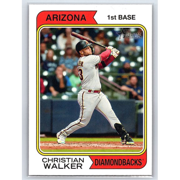 2023 Topps Heritage Christian Walker #165 Arizona Diamondbacks Baseball Card