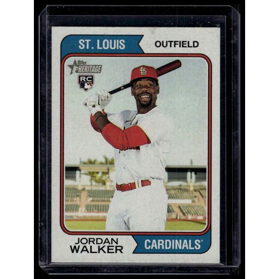 2023 Topps Heritage Jordan Walker #35b St. Louis Cardinals Baseball Card St. Louis Cardinals MLB BASEBALL Trading Card