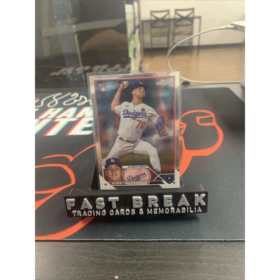 2023 Topps Holiday Bobby Miller H 155 Chrome Rookie Los Angeles Dodgers Baseball Trading Card