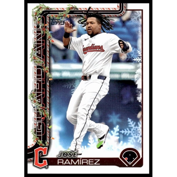 2023 Topps Holiday Jos Ramrez #H195 Cleveland Guardians MLB Baseball Trading Card