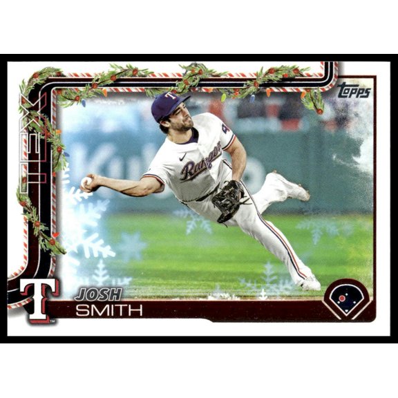 2023 Topps Holiday Josh Smith #H153 Texas Rangers MLB Baseball Trading Card