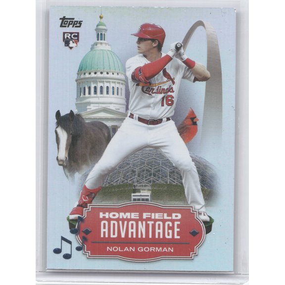 2023 Topps Home Field Advantage Nolan Gorman #HA-1 RC St. Louis Cardinals MLB Baseball Trading Card