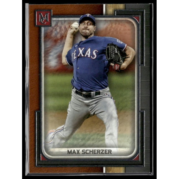 2023 Topps Museum Collection Max Scherzer Texas Rangers Copper #9 Baseball Card