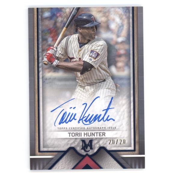 2023 Topps Museum Collection Torii Hunter #AA-TH /20 Archival Autograph